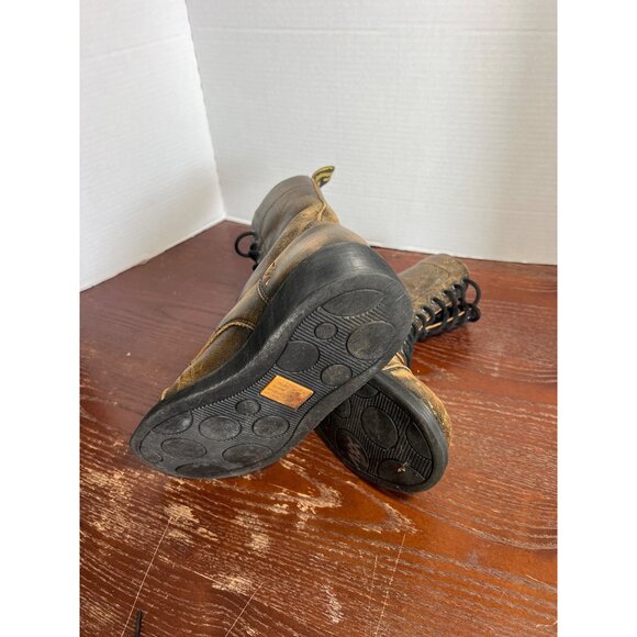 Vintage Dr. Martens 1460 Metallic Bronze Leather Boots Size 4 Uk / 6 Us Distress - Picture 5 of 6